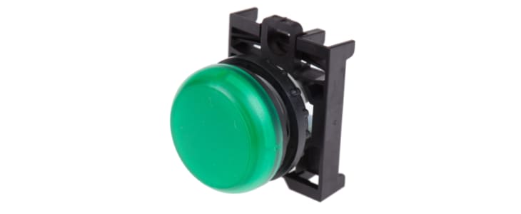 Eaton Green Pilot Light Head, 22.5mm Cutout RMQ Titan Series