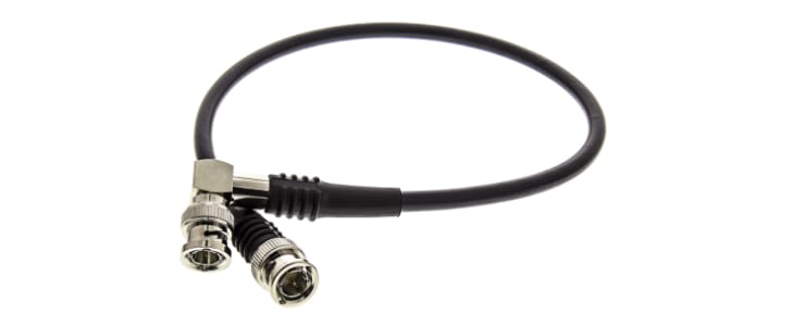 TE Connectivity Male BNC to Male BNC Coaxial Cable, 500mm, RG59 Coaxial, Terminated