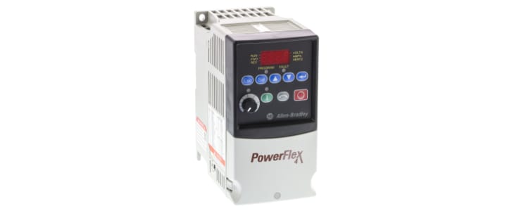 Allen Bradley Inverter Drive, 0.75 kW, 1 Phase, 230 V ac, 4.5 A, PowerFlex 4 Series