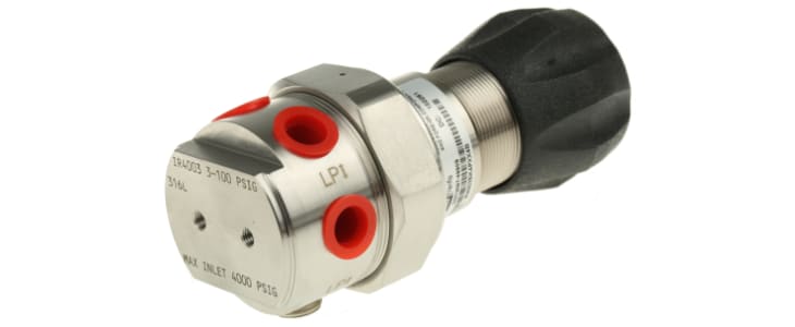 Parker NPT 1/4 Pneumatic Regulator - 2psi to 100psi, 1/4in, 400psi max. input