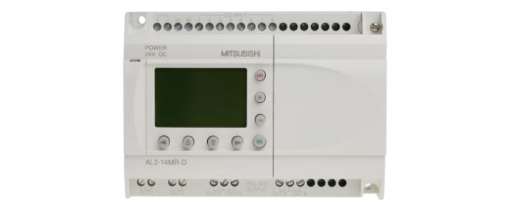 Mitsubishi Alpha 2 Series Logic Module, 24 V dc Supply, Relay Output, 8-Input, Analogue Input