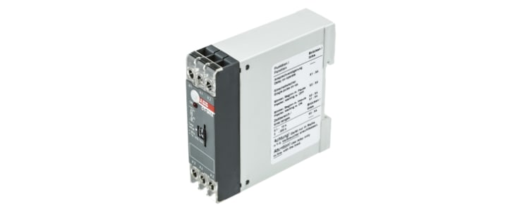 ABB 1SVR Series DIN Rail Mount Timer Relay, 24 → 240V ac/dc, 0.1 → 300s, Solid State