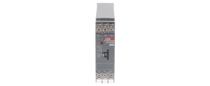 ABB 1SVR Series DIN Rail Mount Timer Relay, 220 → 240V ac, 1-Contact, 0.3 → 30s, 1-Function, SPDT