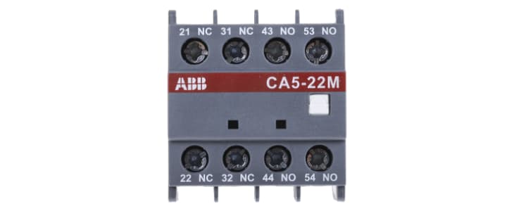 ABB Auxiliary Contact, 4 Contact, 2NC + 2NO, Front Mount