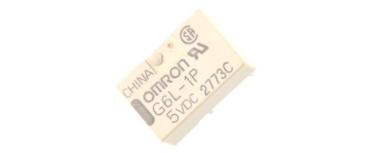 Omron PCB Mount Signal Relay, 5V dc Coil, 1A Switching Current, SPST