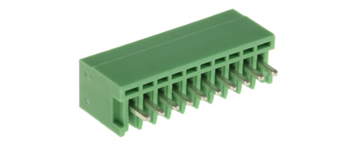 Phoenix Contact 2.5mm Pitch 10 Way Pluggable Terminal Block, Header, Through Hole, Solder Termination