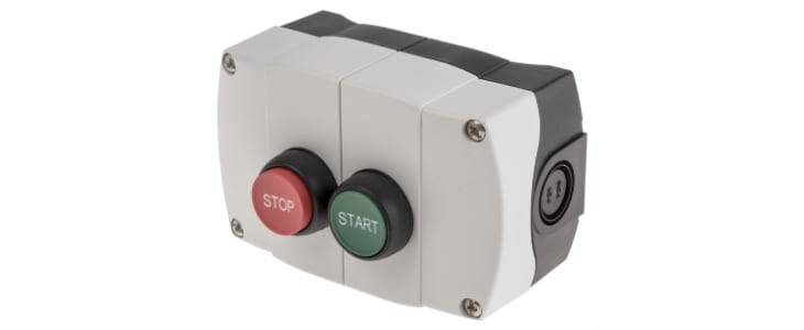 Allen Bradley Start-Stop Enclosed Push Button - 1NC/1NO, Plastic, Green, Red, IP66