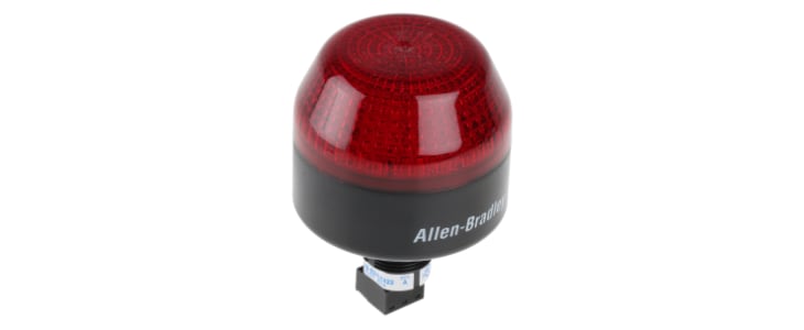 Allen Bradley 855P Series Red Multiple Effect Beacon, 24 V ac/dc, Panel Mount, LED Bulb