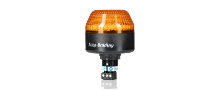 Allen Bradley 855P Series Amber Multiple Effect Beacon, 24 V ac/dc, Panel Mount, LED Bulb