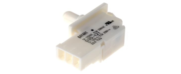 Omron Door Micro Switch, Plunger, SPST 500 mA V ac @ 250 IP40, -30 → +60°C