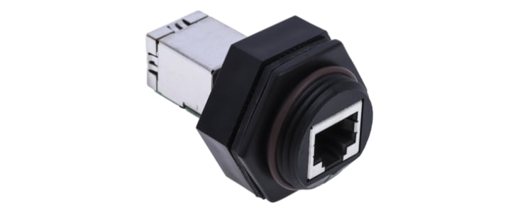 TE Connectivity 1546413 Series Female RJ45 Connector, Panel Mount, Cat5