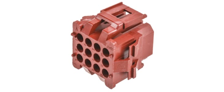 TE Connectivity, AMP Miniature Rectangular Male PCB Connector Housing, 4.19mm Pitch, 12 Way, 4 Row