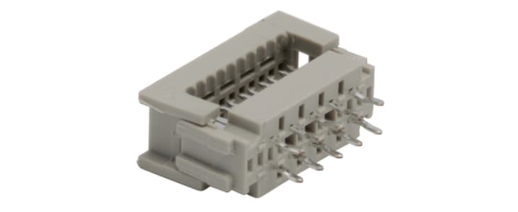 TE Connectivity 10-Way IDC Connector Plug for  Through Hole Mount, 2-Row