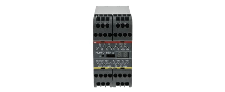 ABB Pluto 2TLA Series Safety Controller, 8 Safety Inputs, 4 Safety Outputs, 24 V dc