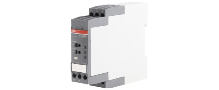 ABB DIN Rail Mount Timer Relay, 24 → 240V ac/dc, 2-Contact, 0.05 s → 10min, 1-Function, DPDT