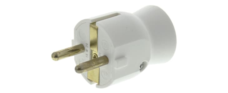 Legrand Male White Plug