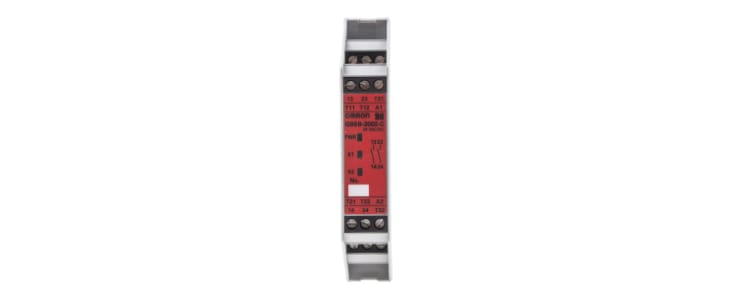 Omron Dual-Channel Emergency Stop Safety Relay, 24V ac/dc, 2 Safety Contacts