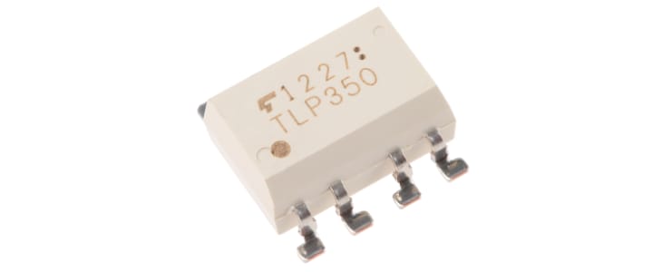 Toshiba, TLP350(TP5,F) DC Input IGBT Gate Drive, MOSFET Output Dual Optocoupler, Surface Mount, 8-Pin PDIP