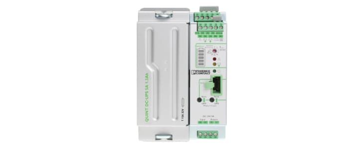 Phoenix Contact 18 → 30V dc Input DIN Rail Uninterruptible Power Supply (120W)