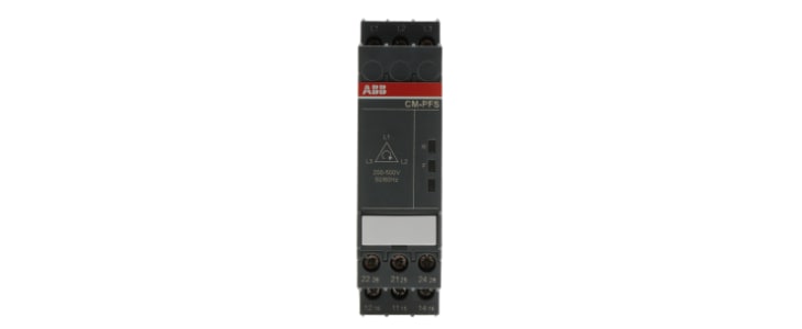 ABB Phase Monitoring Relay, 3 Phase, DPDT, DIN Rail