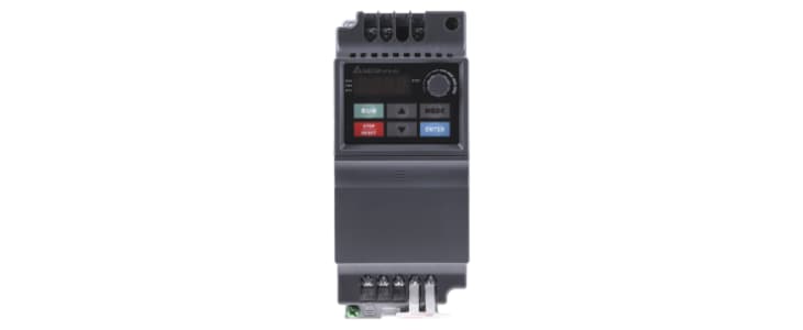 Delta Electronics Inverter Drive, 0.4 kW, 1 Phase, 230 V ac, 6.5 A, VFD-EL Series