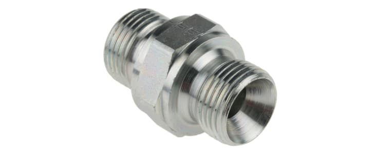 Parker Hydraulic Straight Threaded Adaptor G 3/8 Male to G 3/8 Male, 6HMK4S