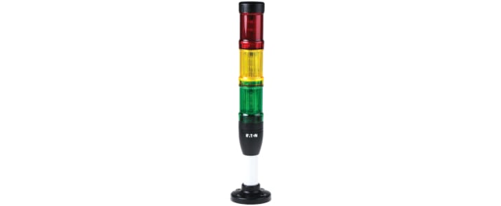 Eaton Red/Yellow/Green Signal Tower, 3 Lights, 24 V ac/dc, Base Mount