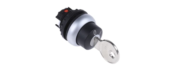 Eaton 2-position Key Switch Head, Latching, 22mm Cutout