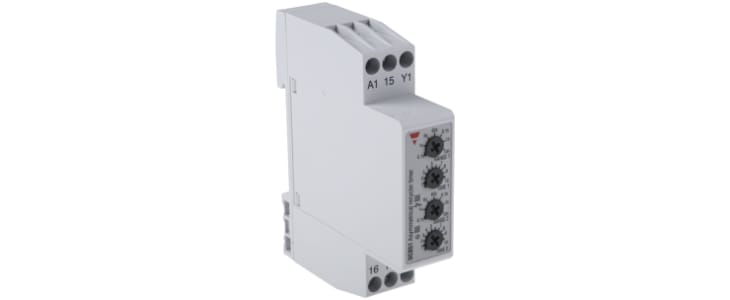 Carlo Gavazzi DIN Rail Mount Timer Relay, 24 V dc, 24 → 240V ac, 2-Contact, 0.1 s → 100h, SPDT