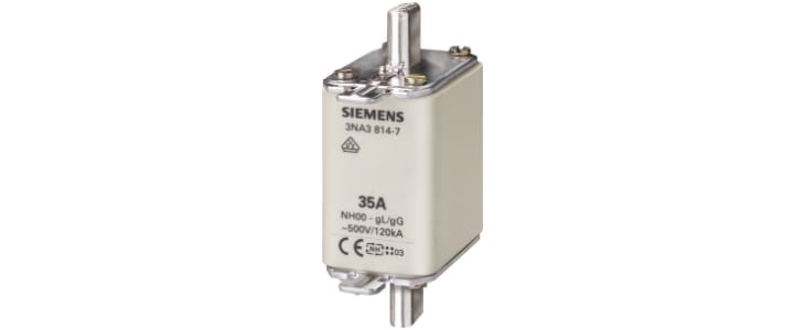 Siemens 100A NH Fuse, NH00, 500V ac