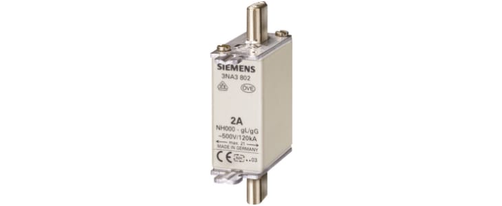 Siemens 10A NH Fuse, NH000, 500V ac