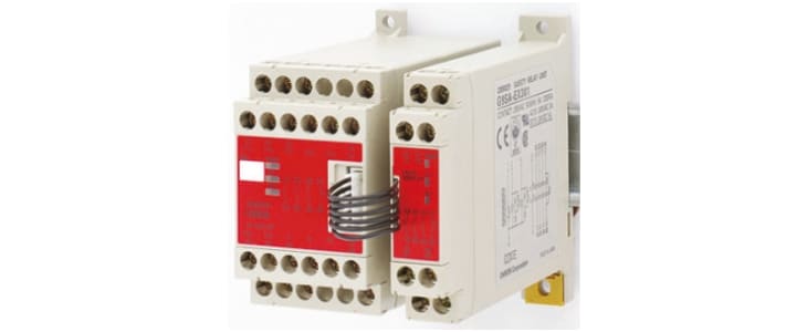 Omron Dual-Channel Emergency Stop Safety Relay, 24V ac/dc, 3 Safety Contacts