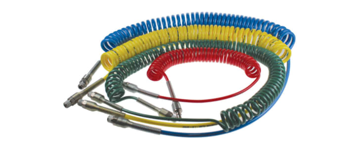 Legris 2m, Polyurethane Recoil Hose, with R 1/4 connector