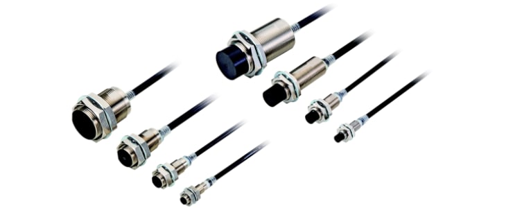 Omron E2E-NEXT Series Inductive Barrel-Style Proximity Sensor, M18 x 1, 11 mm Detection, 10 → 30 V dc, IP67