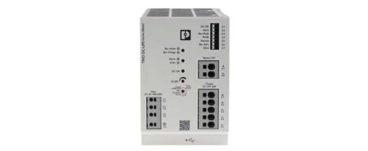 Phoenix Contact 400V ac Input DIN Rail Uninterruptible Power Supply (480W)