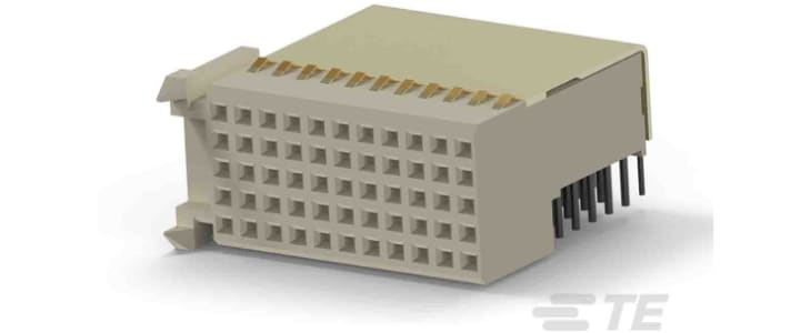 TE Connectivity, Z-PACK 2mm HM 2mm Pitch Hard Metric Type C Backplane Connector, Female, Right Angle, 11 Column, 5 Row,