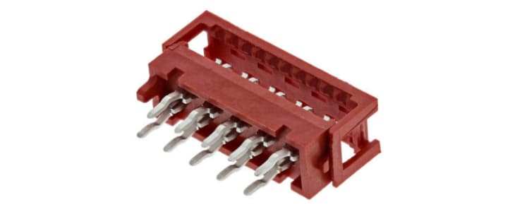 TE Connectivity 10-Way IDC Connector Plug for  Through Hole Mount, 2-Row