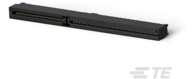 TE Connectivity Vertical Female Edge Connector, Through Hole Mount, 98-Contacts, 2.54mm Pitch, 2-Row, Solder Termination