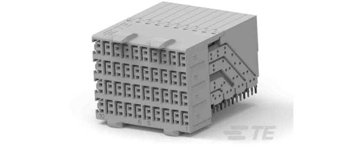 TE Connectivity, Z-PACK HM-Zd 2.5mm Pitch 4 Pair Backplane Connector, Female, Right Angle, 10 Column, 8 Row, 80 Way
