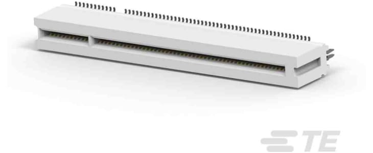 TE Connectivity 109 Series Female Edge Connector, Surface Mount, 120-Contacts, 1.27mm Pitch, 2-Row, Solder Termination