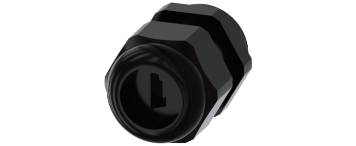 Siemens SIRIUS ACT Series Black Plastic Cable Gland, M25 Thread, IP66, IP67, IP69 (IP69K)