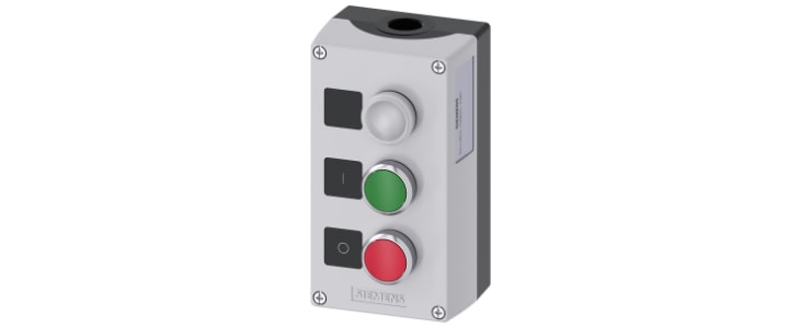 Siemens Control Station Switch, Metal, Green, Red, White, IP66, IP67, IP69