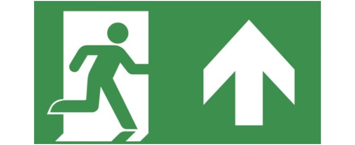 EMERGI-LITE Emergency Exit Legend for use with EMERGI-LITE Emergency Light