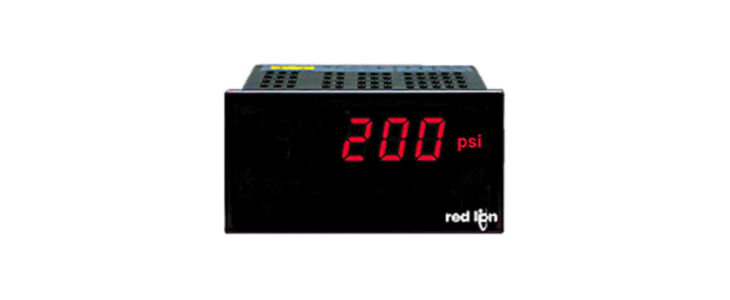 Red Lion PAX Lite Series Digital Voltmeter AC, LED Display 3.5-Digits