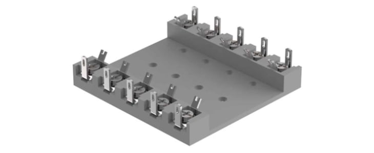 EAO Empty Terminal Strip for Use with For fitting with series resistors