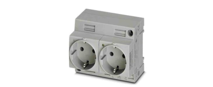 Phoenix Contact German Mains Sockets, 16A, DIN Rail, 250 V