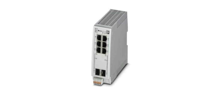 Phoenix Contact FL SWITCH 2306-2SFP PN Series DIN Rail Mount Ethernet Switch, 6 RJ45 Ports, 1000Mbit/s Transmission,