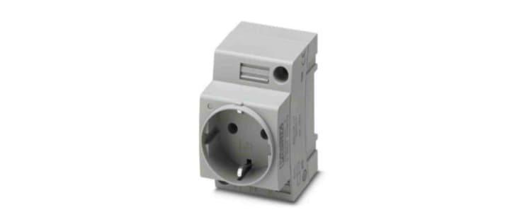 Phoenix Contact German Mains Sockets, 16A, DIN Rail, 250 V