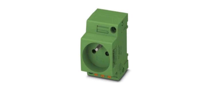 Phoenix Contact French Mains Sockets, 16A, DIN Rail, 250 V