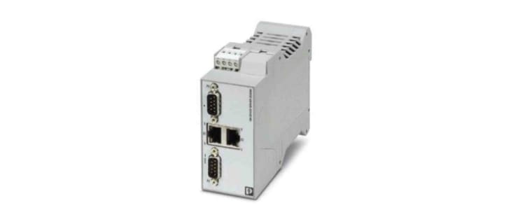 Phoenix Contact Serial Device Server, 2 Ethernet Port, 2 Serial Port, RS232, RS422, RS485 Interface